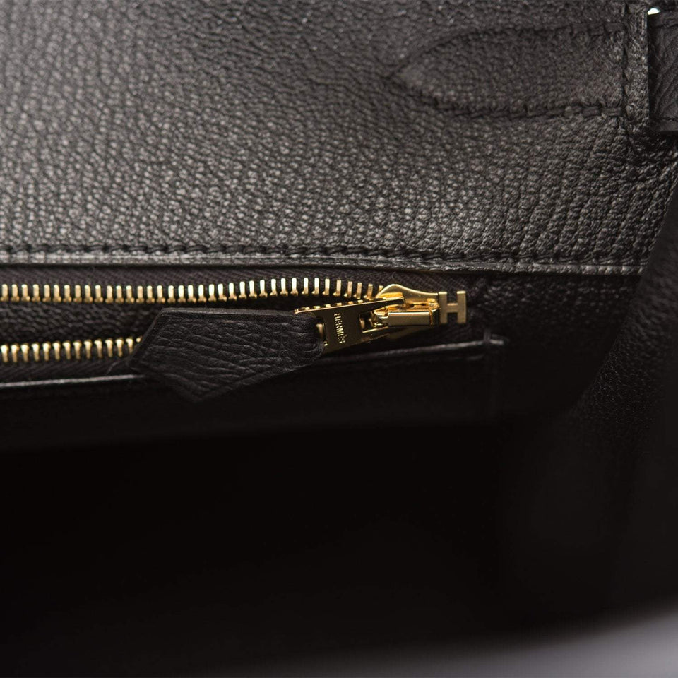 Hermes Birkin 35 Black Epsom Gold Hardware