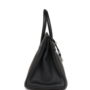 Hermes Birkin 35 Black Clemence Palladium Hardware