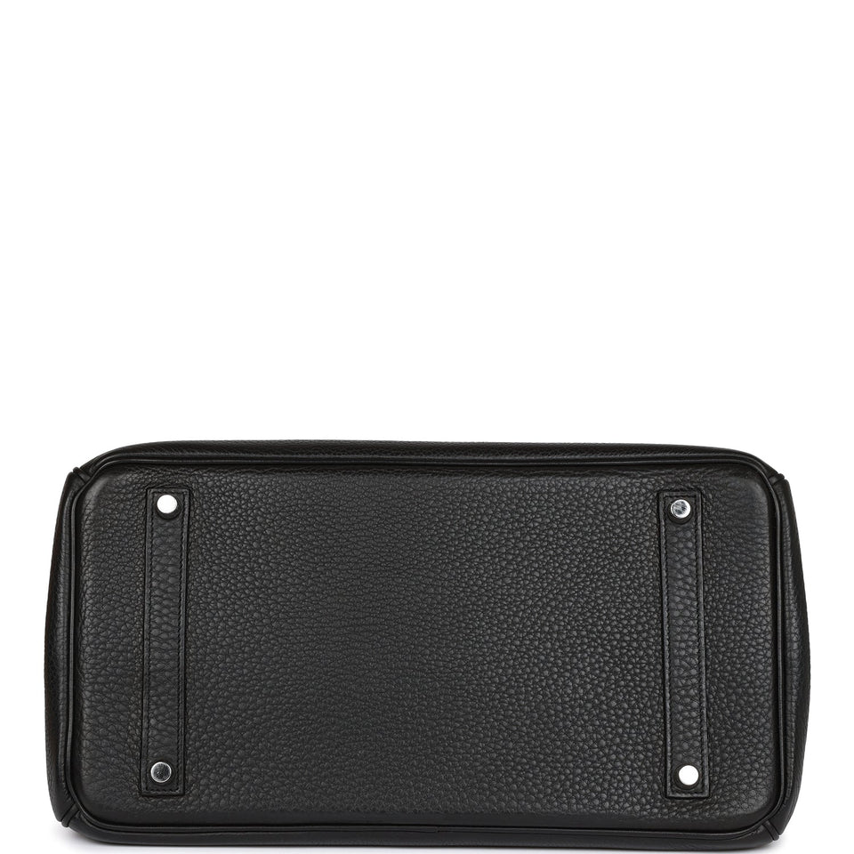 Hermes Birkin 35 Black Clemence Palladium Hardware