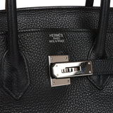 Hermes Birkin 35 Black Clemence Palladium Hardware