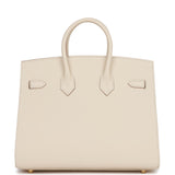 Hermes Birkin Sellier 25 Craie Epsom Gold Hardware
