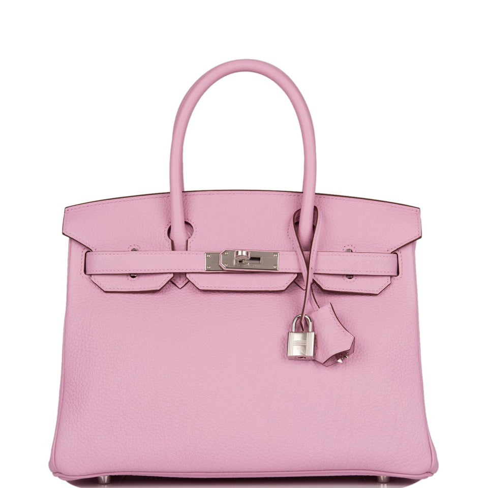 Hermes Birkin 30 Mauve Sylvestre Clemence Palladium Hardware