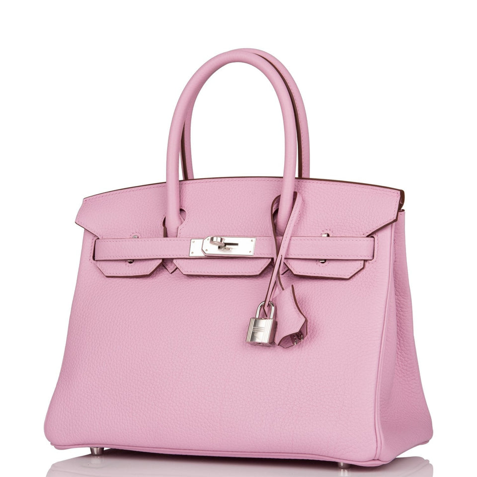 Hermes Birkin 30 Mauve Sylvestre Clemence Palladium Hardware