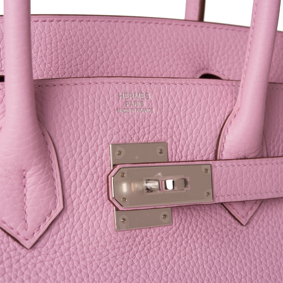 Hermes Birkin 30 Mauve Sylvestre Clemence Palladium Hardware