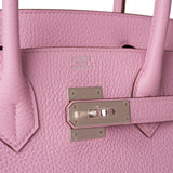 Hermes Birkin 30 Mauve Sylvestre Clemence Palladium Hardware