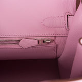 Hermes Birkin 30 Mauve Sylvestre Clemence Palladium Hardware