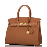 Hermes Birkin 30 Gold Togo Gold Hardware