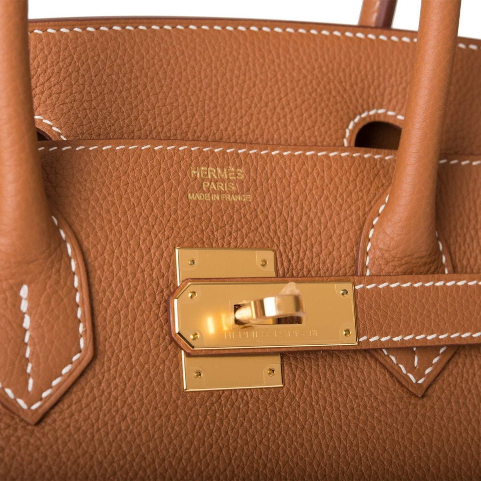 Hermes Birkin 30 Gold Togo Gold Hardware