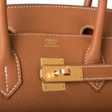 Hermes Birkin 30 Gold Togo Gold Hardware