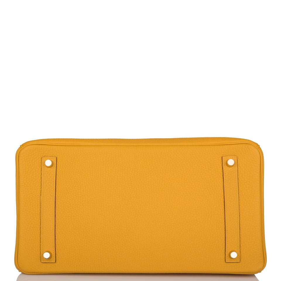 Hermes Birkin 35 Jaune Ambre Togo Gold Hardware