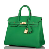Hermes Birkin 25cm Bambou Togo Gold Hardware