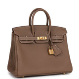 Hermes Birkin 25 Etoupe Togo Gold Hardware