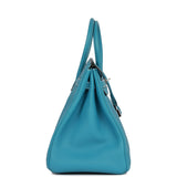 Hermes Birkin 35 Bleu Jean Togo Palladium Hardware