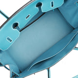 Hermes Birkin 35 Bleu Jean Togo Palladium Hardware