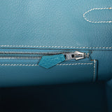 Hermes Birkin 35 Bleu Jean Togo Palladium Hardware