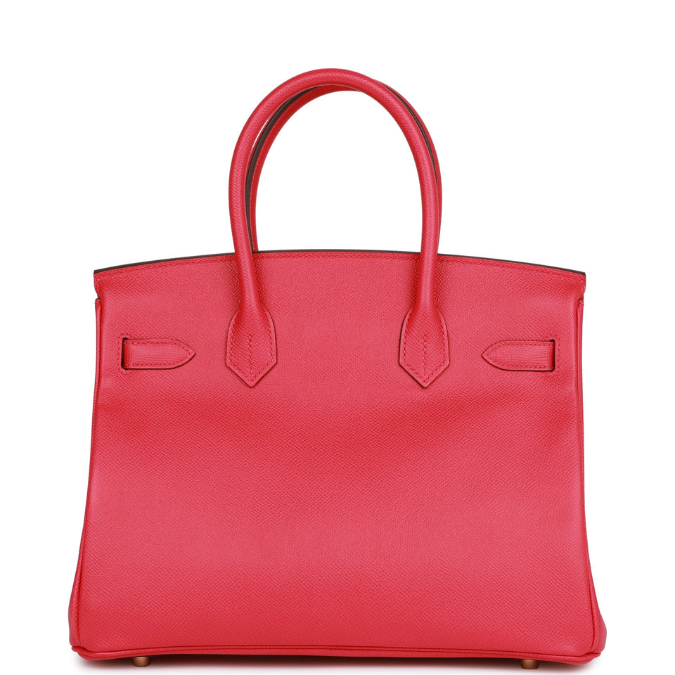 Hermes Birkin 30 Rose Extreme Epsom Gold Hardware