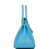 Hermes Birkin 30 Celeste Epsom Gold Hardware