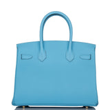 Hermes Birkin 30 Celeste Epsom Gold Hardware
