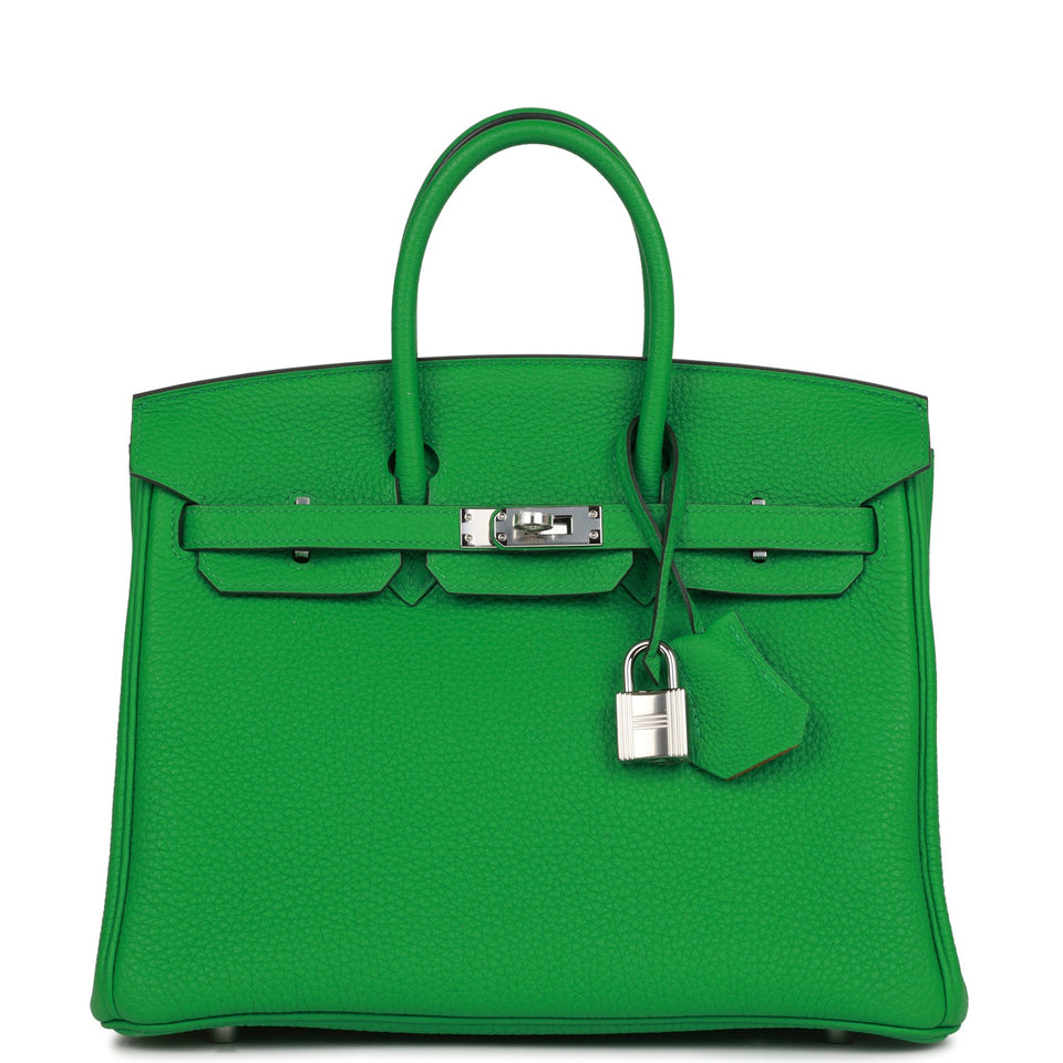 Hermes Birkin 25 Bambou Verso Togo Palladium Hardware