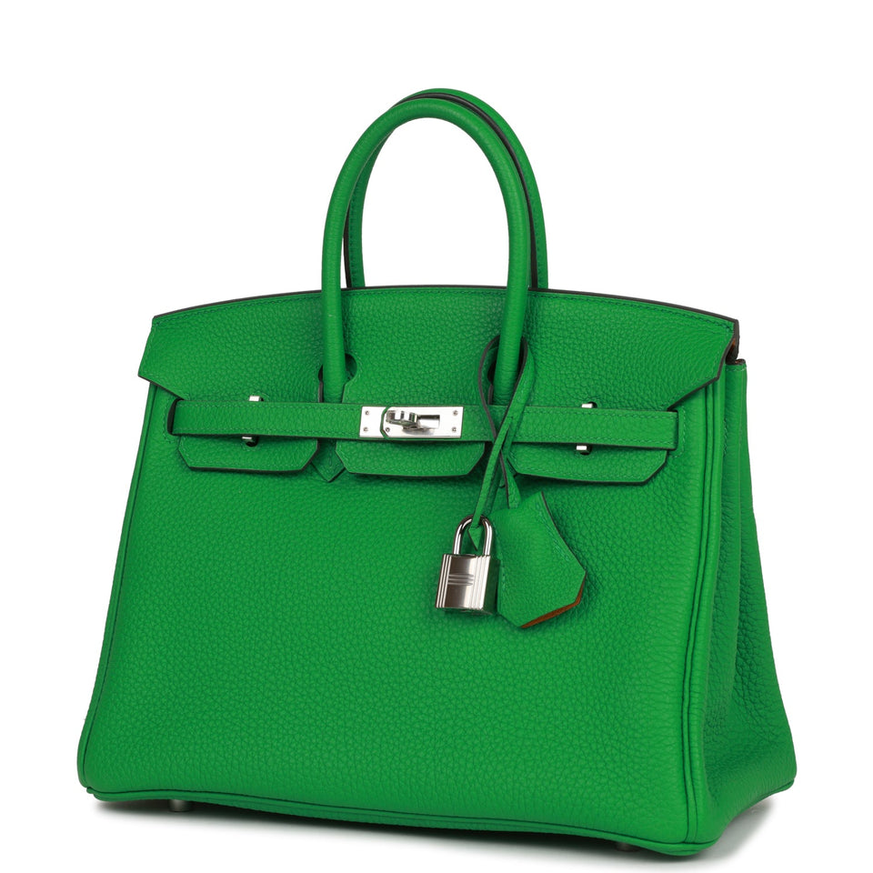 Hermes Birkin 25 Bambou Verso Togo Palladium Hardware