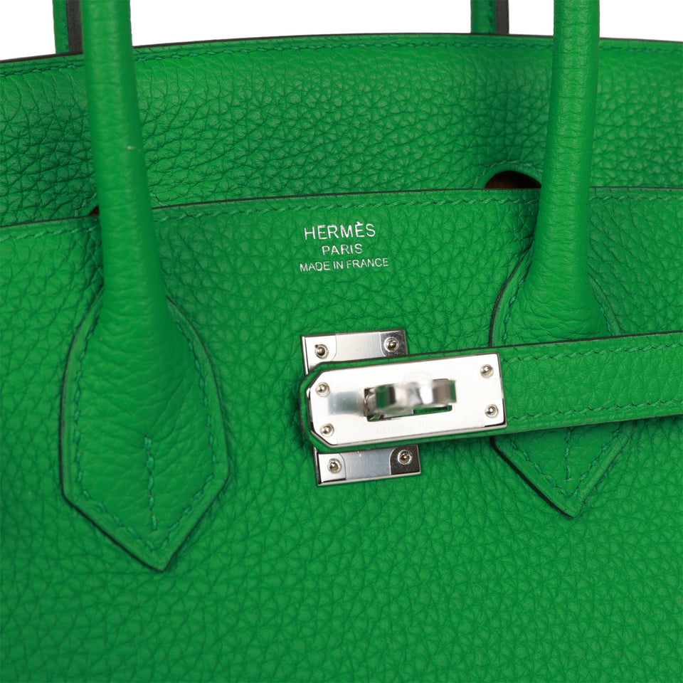 Hermes Birkin 25 Bambou Verso Togo Palladium Hardware