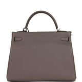 Hermes Kelly Retourne 32 Etain Togo Palladium Hardware