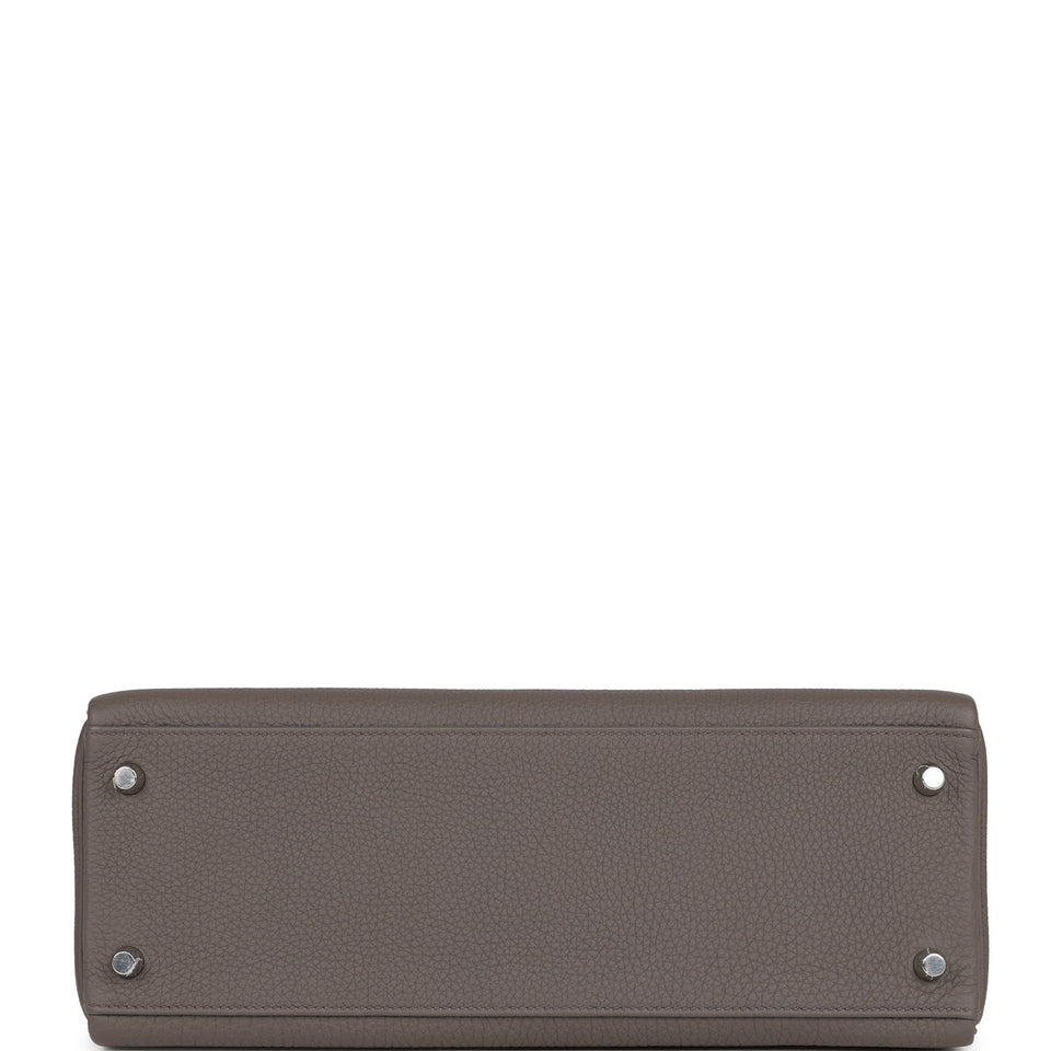 Hermes Kelly Retourne 32 Etain Togo Palladium Hardware