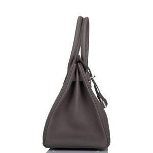 Hermes Birkin 30 Etain Togo Palladium Hardware