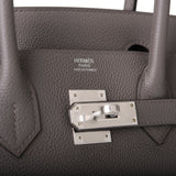 Hermes Birkin 30 Etain Togo Palladium Hardware