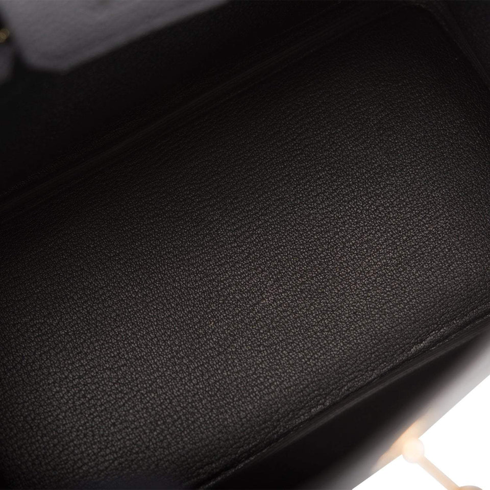 Hermes Birkin 25 Black Togo Gold Hardware