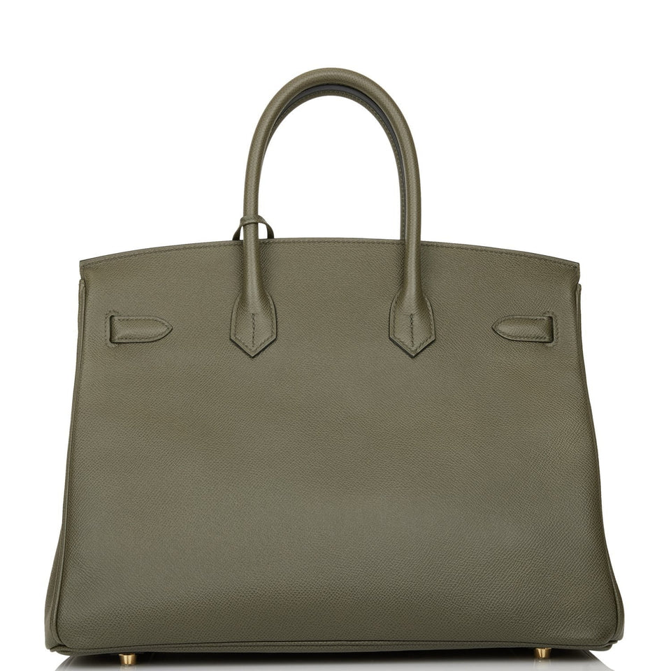 Hermes Birkin 35 Vert de Gris Epsom Gold Hardware