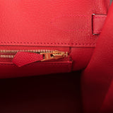 Hermes Birkin 30 Rouge Casaque Epsom Gold Hardware