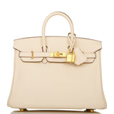 Hermes Birkin 25 Nata Swift Gold Hardware