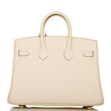 Hermes Birkin 25 Nata Swift Gold Hardware