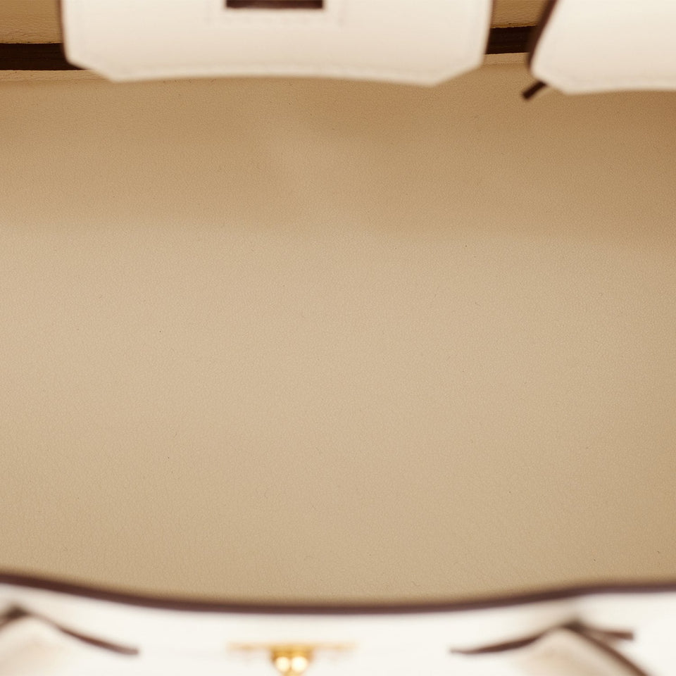 Hermes Birkin 25 Nata Swift Gold Hardware