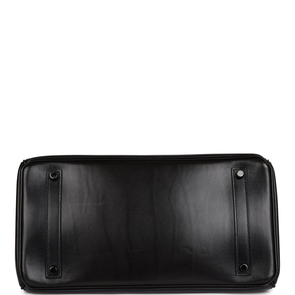 Hermes Birkin 35 SO BLACK Box Black Hardware