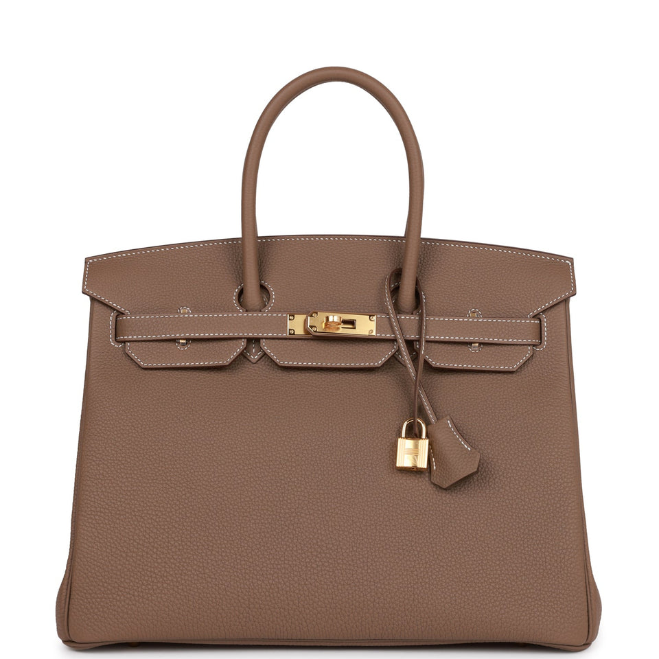 Hermes Birkin 35 Etoupe Togo Gold Hardware