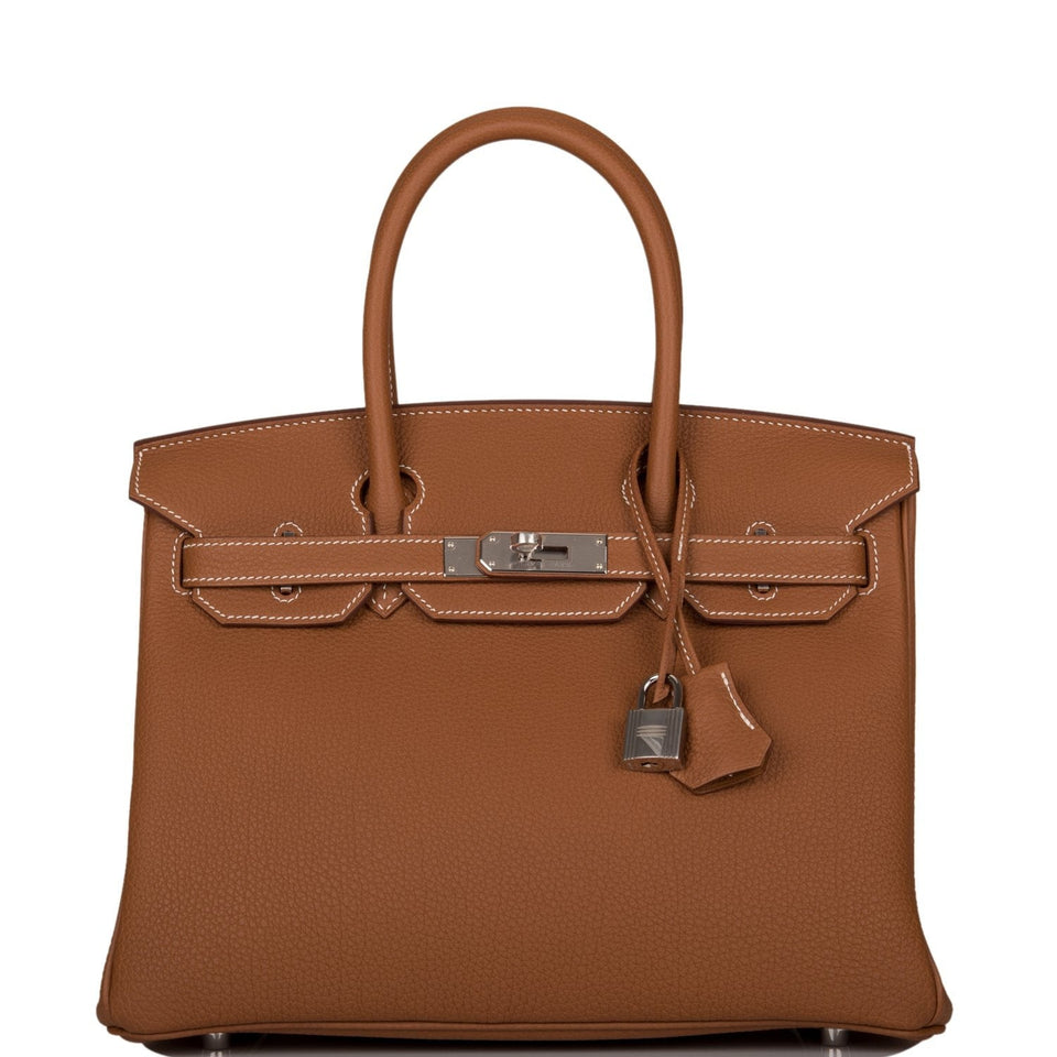 Hermes Birkin 30 Gold Togo Palladium Hardware
