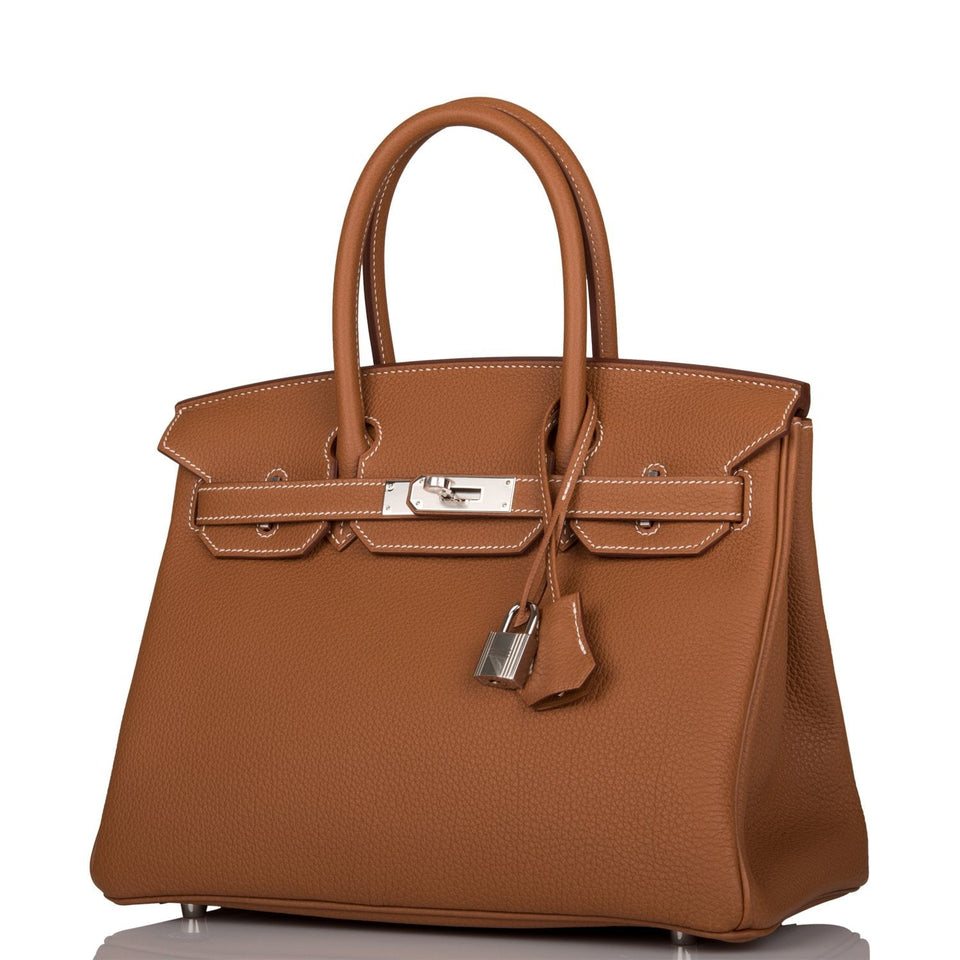 Hermes Birkin 30 Gold Togo Palladium Hardware