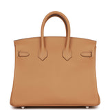Hermes Birkin 25 In & Out Biscuit Swift Palladium Hardware