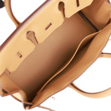 Hermes Birkin 25 In & Out Biscuit Swift Palladium Hardware