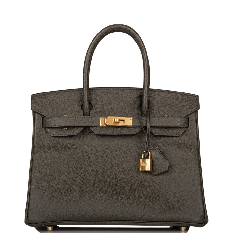 Hermes Birkin 30 Vert de Gris Epsom Gold Hardware