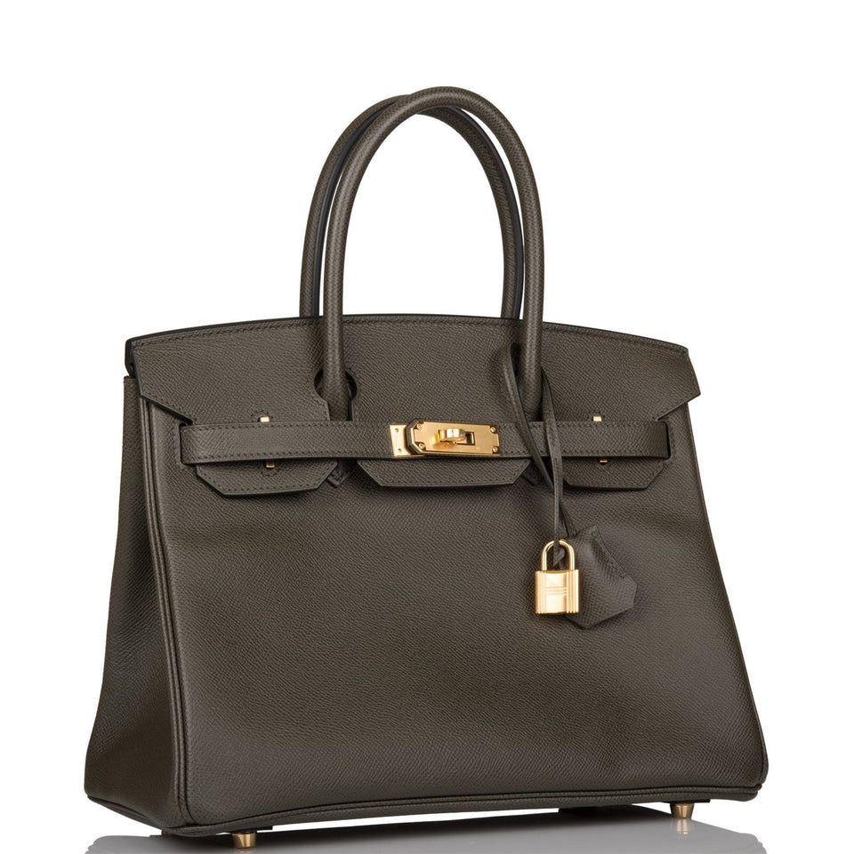 Hermes Birkin 30 Vert de Gris Epsom Gold Hardware