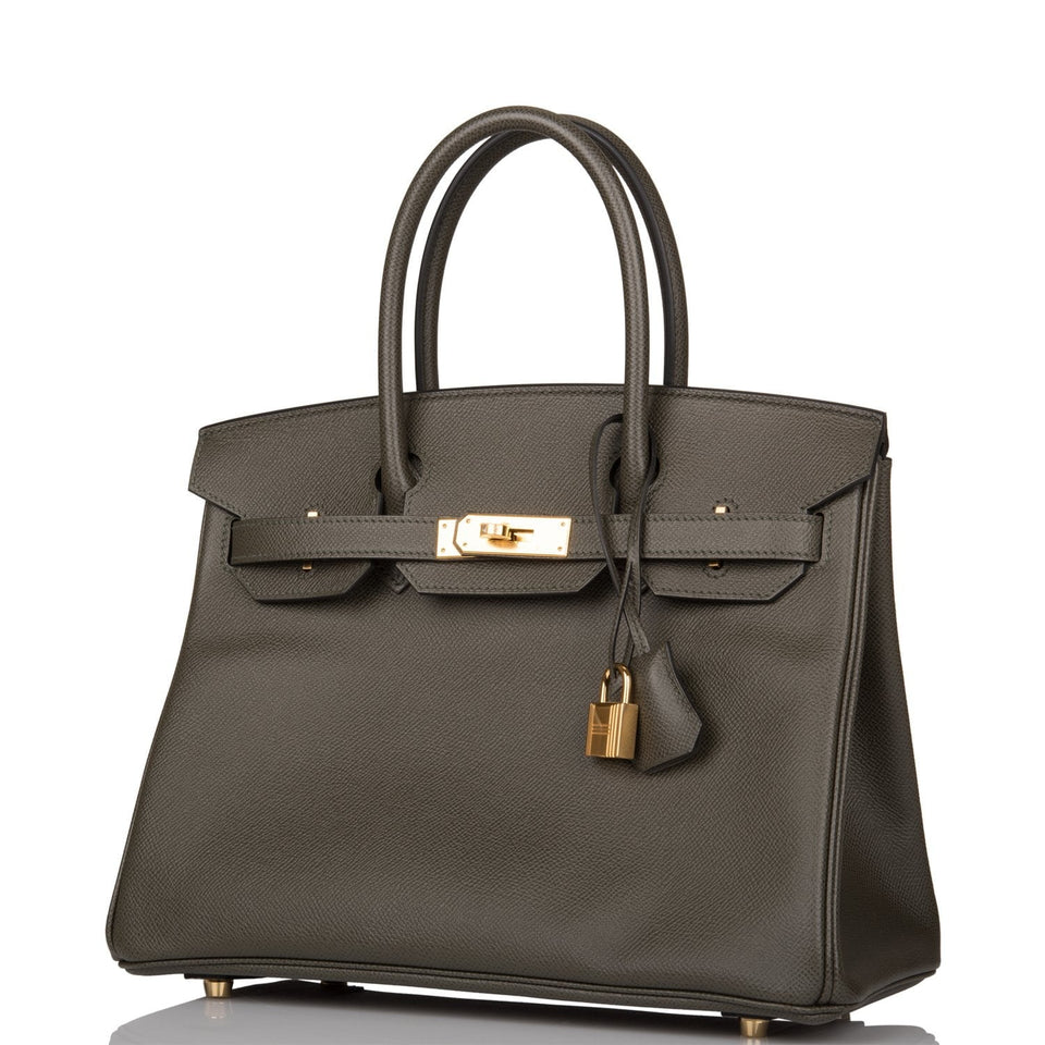 Hermes Birkin 30 Vert de Gris Epsom Gold Hardware