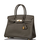 Hermes Birkin 30 Vert de Gris Epsom Gold Hardware