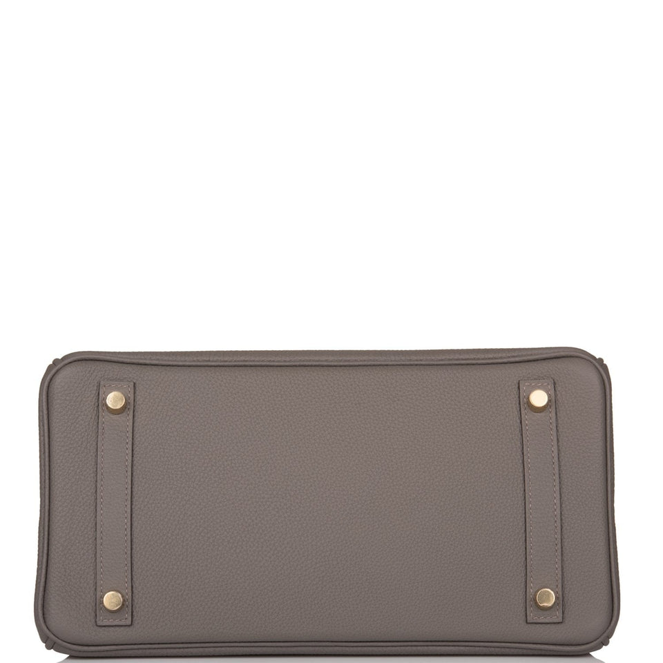 Hermes Birkin 30 Etain Togo Gold Hardware