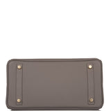 Hermes Birkin 30 Etain Togo Gold Hardware