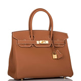Hermes Birkin 30 Gold Togo Gold Hardware