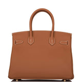Hermes Birkin 30 Gold Togo Gold Hardware