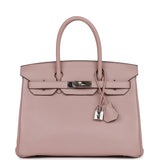 Hermes Birkin 30 Glycine Clemence Palladium Hardware